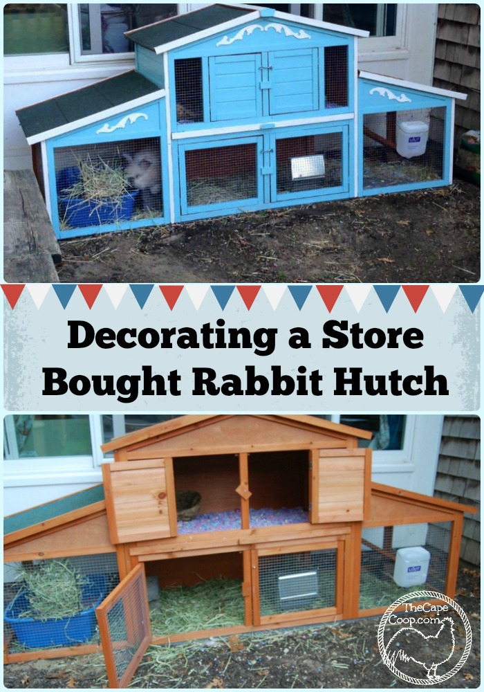 Dollhouse Miniature Artisan Made Bunny Rabbit Small Hutch with Bunny