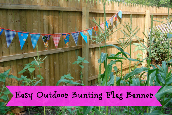 Easy Outdoor Bunting Flag Banner