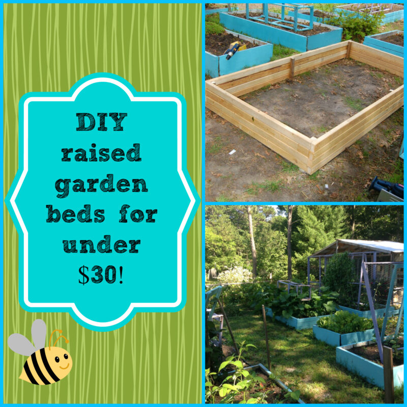Diy Super Easy Raised Garden Bed For, How To Make Inexpensive Raised Garden Beds