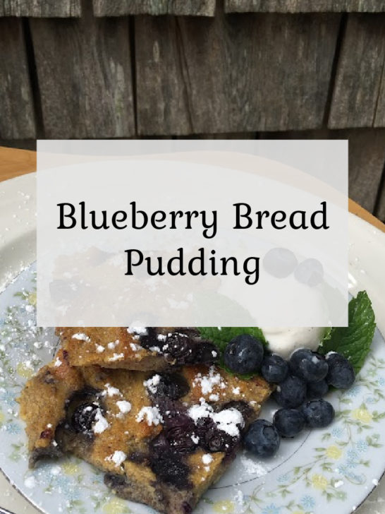 Blueberry Bread Pudding, The Farmers Market Cookbook