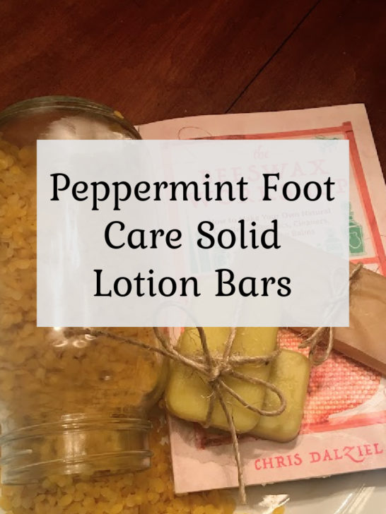 “The Beeswax Workshop” Peppermint Foot Care Lotion Bars